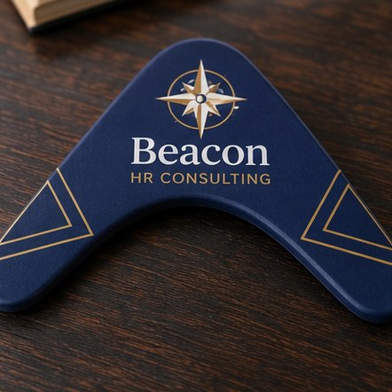 Custom boomerangs for corporate gifting and swag
