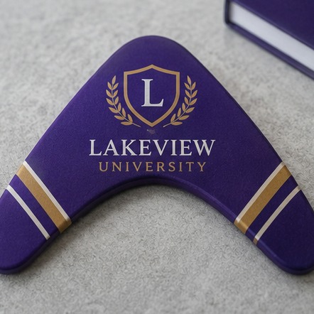 Custom boomerangs for schools and universities