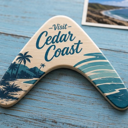 Custom boomerangs for tourism and destination marketing